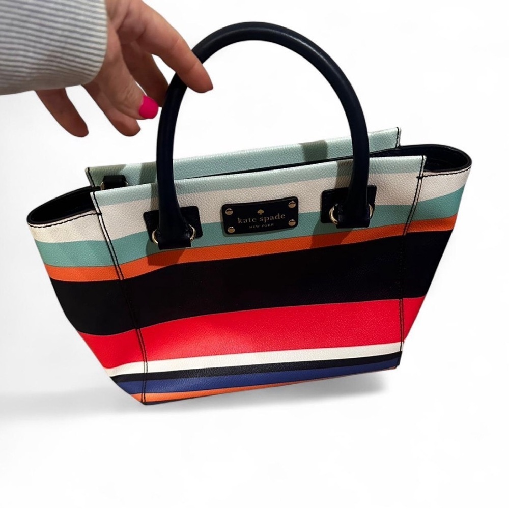 Kate Spade Cedar Street Maise Vibrant Multi- Striped purse